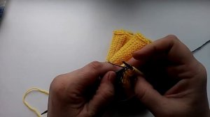 Шарф спицами.Двухцветный .Смена цвета нити.