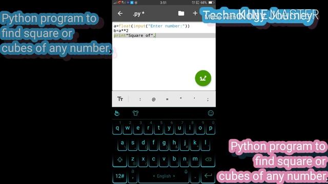 Best python program to find square, cube & power value of any number.Technology Journey. смотреть онлайн