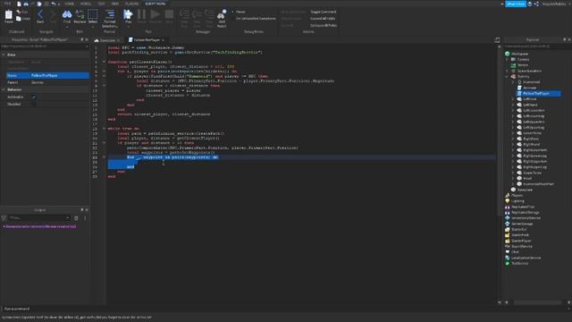 Making NPC follow closest player (advanced way) - Roblox Studio NPC Tutorial смотреть онлайн