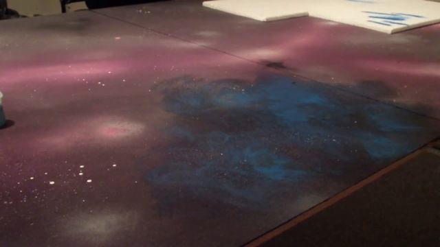 Gaming Table for Star Trek Attack Wing + Tutorial on how to make space nebula effects! смотреть онлайн