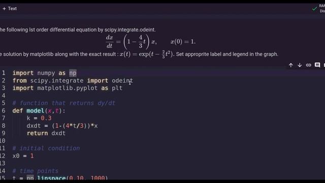 How to Solve Ordinary Differential Equations in PYTHON (Scipy package) смотреть онлайн