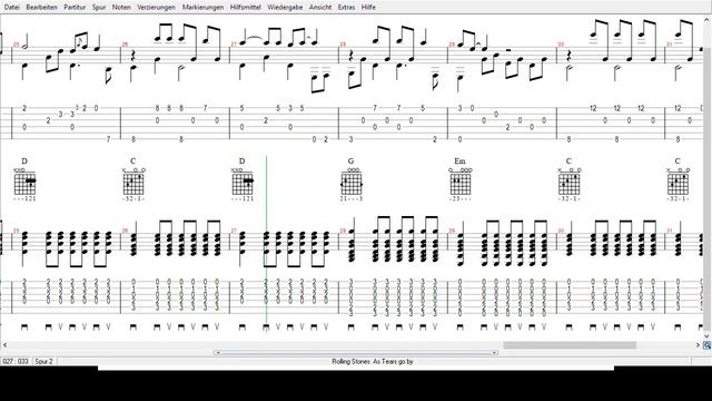 Rolling Stones - As Tears go By - Tabs смотреть онлайн