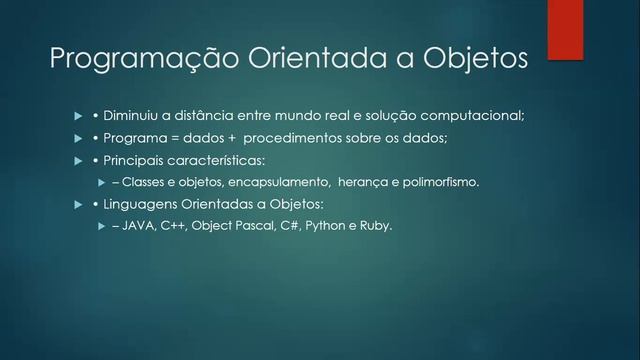 Programação Orientada a Objetos - Introdução смотреть онлайн