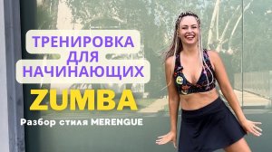 ТРЕНИРОВКА ZUMBA ДЛЯ НАЧИНАЮЩИХ. СТИЛЬ MERENGUE. ТАНЦЕВАЛЬНЫЙ ФИТНЕС ДЛЯ НОВИЧКОВ.