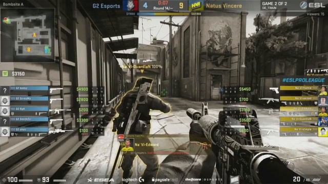 NAVi (Новый Состав) vs G2 ESL Pro League Season 4 20 08 2016 de Train смотреть онлайн