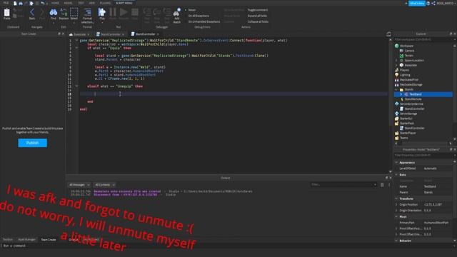 [JOJO GAME #1] ROBLOX Studio | CREATING A STAND [PART. 1] смотреть онлайн