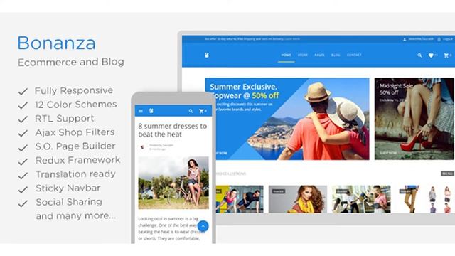 Bonanza - Responsive Multipurpose WooCommerce WordPress Theme | Themeforest Website Templates and смотреть онлайн