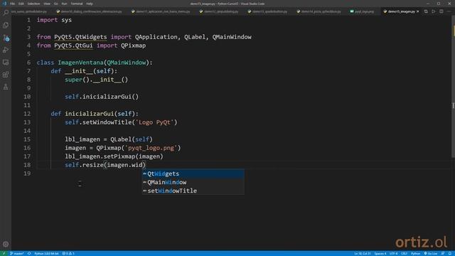 Python Curso V2: 421 Mostrar una Imagen (QPixmap) en una Ventana con un Componente QLabel смотреть онлайн
