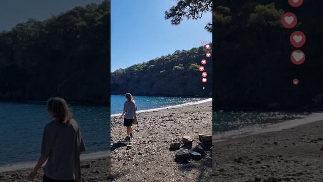 Райская бухта - начало пути к древнему городу Фаселис #турция #travel #ликийскаятропа смотреть онлайн