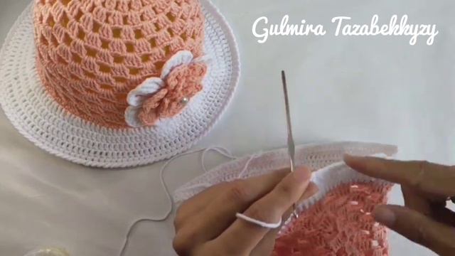 Шляпаның жиегі өз формасын ұстап тұру үшін 2 әдіс көрсетемін. Закрепление края шляпы. Мастер класс смотреть онлайн