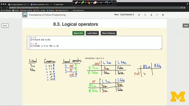 python tutorials ||logical operators in python смотреть онлайн