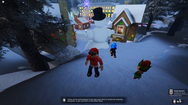 [ИВЕНТ] Бесплатные вещи в роблокс 2021 рюкзак снеговик | Roblox Community Space смотреть онлайн