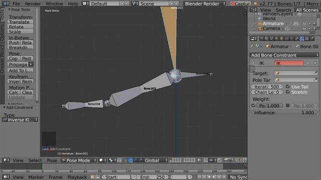 Blender 2.77 - Rigging leg & foot - Inverse Kinematics - Bones - TUTORIAL смотреть онлайн