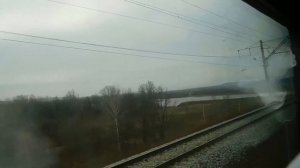 Россия из окна поезда. Республика Татарстан. Поезд 335E Екатеринбург-Новороссийск. Стук колес поезд