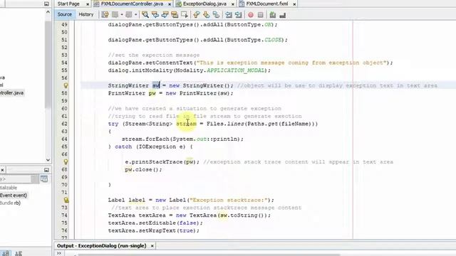JavaFX Exception Dialog Explained | How to create exception dialog in JavaFX? смотреть онлайн