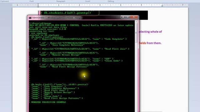 HOW TO USE PROJECTION IN MONGODB DEMO смотреть онлайн