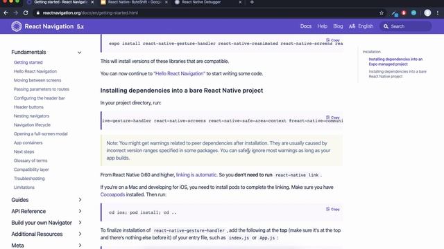 Installing React Navigation 5.x | Understanding Stack Navigation | React Native Tutorial смотреть онлайн