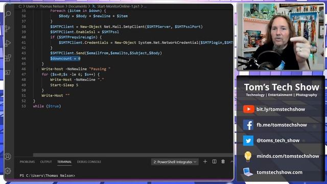 PowerShell Ping and Notify Script смотреть онлайн