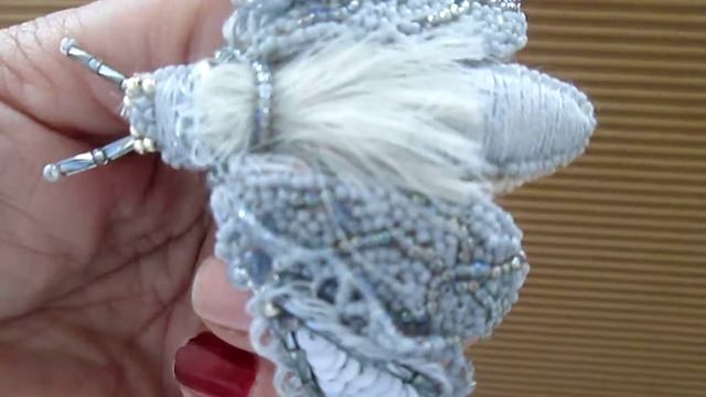 Брошь мотылек "Гендель серый". смотреть онлайн