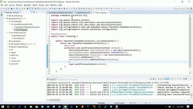 HTTPS Redirect Connector in Spring Boot Application смотреть онлайн