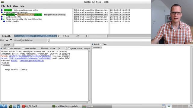 SciPro20: 09b - Parallel development with Git смотреть онлайн