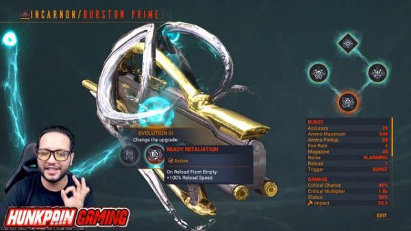 BURSTON PRIME INCARNON BUILD | Ridiculous Pawah | STEEL PATH BUILD | WARFRAME