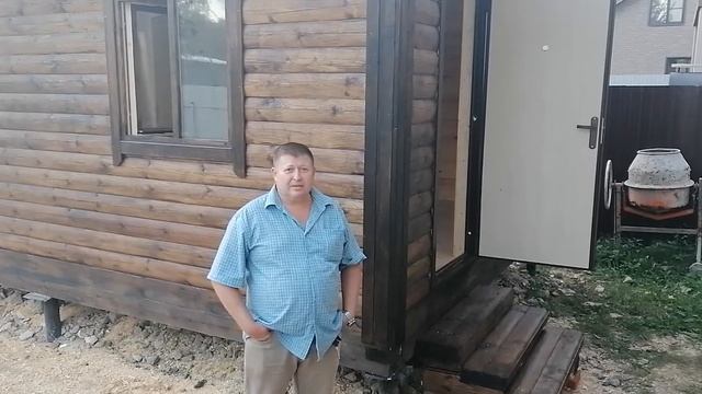 Видеоотзыв заказчика о бани из бруса 5 на 4  компания ск стройка