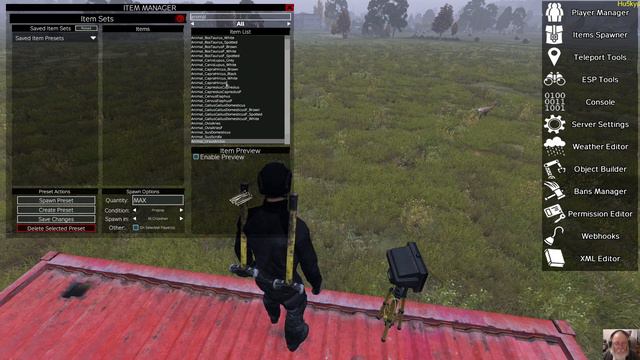 Dayz -VPP Admin Tools - Item Manager смотреть онлайн