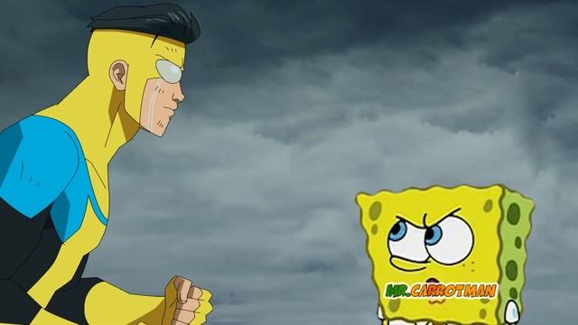 Губка Боб Даёт Неуязвимому Работу / Spongebob Gives Invincible a Job на русском смотреть онлайн