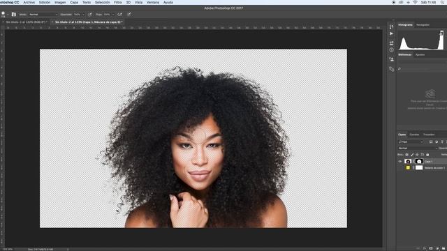 Cómo Cortar Cabello FÁCIL y RÁPIDO en Photoshop смотреть онлайн