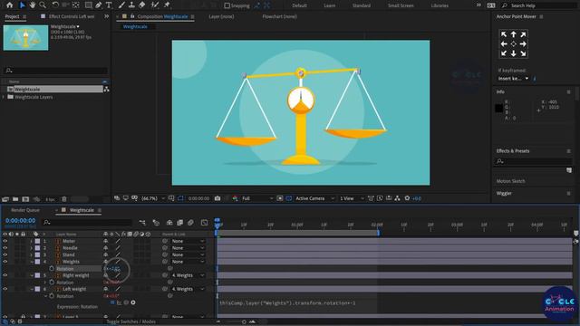 Weighing scale animation after effects Tricks | cycleanimation смотреть онлайн