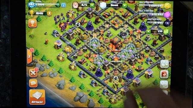 ALL max dark troop attack with max spells in Clash of Clans (oh and some lvl 1 Valks) смотреть онлайн