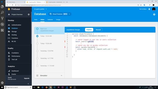 Firebase Auth Tutorial #16 - More on Firestore Rules смотреть онлайн