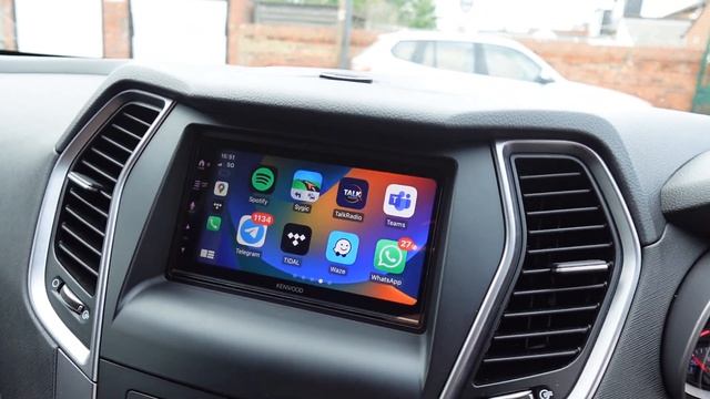 How to get Apple CarPlay & Android Auto into a hyundai Santa Fe! Click! смотреть онлайн