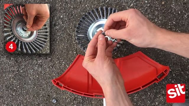 HOW TO mount a brush on a String Trimmer - SITBRUSH смотреть онлайн