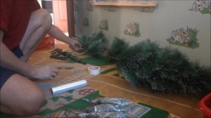 как упаковать пушистую елку в коробку