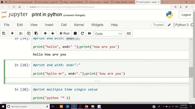 Print Statement in python смотреть онлайн