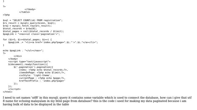 "set names 'utf8'" which is having $variables (2 Solutions!!) смотреть онлайн
