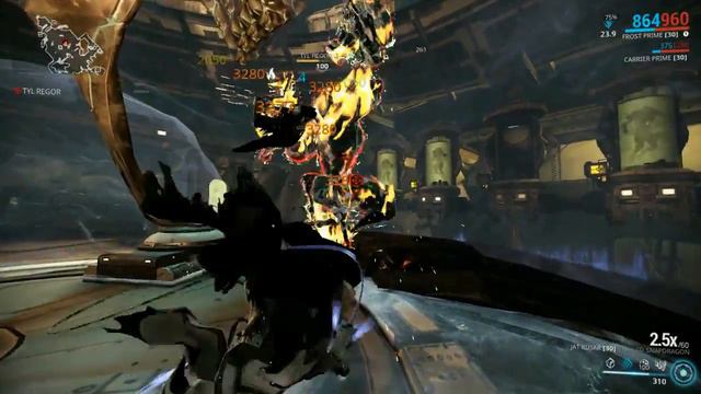 Warframe Sorties - L100 Tyl Regor Assassination - Solo - Frost Prime. смотреть онлайн