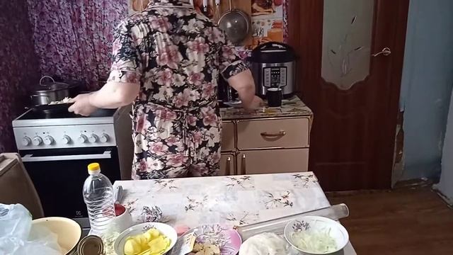 готовка пирога с рыбой #cooking смотреть онлайн
