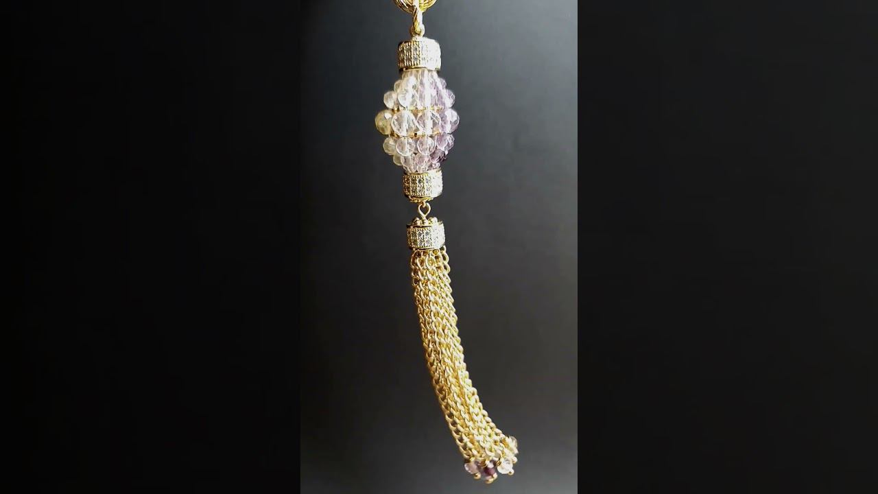 Новый элемент из бусин флюорита смотреть онлайн