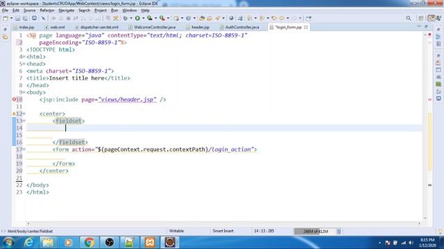 #5.1 CRUD Project using Spring MVC and Hibernate - Auth Controller Login Form смотреть онлайн
