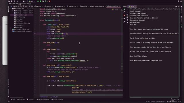 Python MVC - QR Code Generator Desktop Application смотреть онлайн