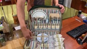 Набор “сумка для пикника на 4 персоны (HB4-425) СКАУТ обзор