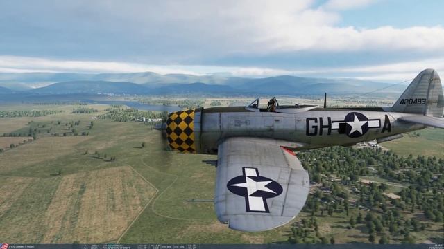 P47D Short Field Takes Off & Landings Training, Vue Externe, 9 Juin 2023 смотреть онлайн