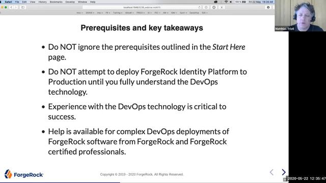 Configuring the ForgeRock Identity Platform™ in a DevOps Environment | ForgeRock | IT Training смотреть онлайн