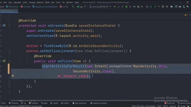 ANDROID - ON ACTIVITY RESULT & START ACTIVITY FOR RESULT TUTORIAL IN JAVA смотреть онлайн