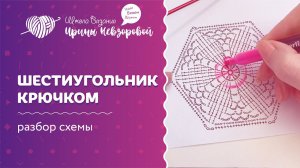 Шестиугольник крючком | Вязание крючком | Как научиться вязать крючком