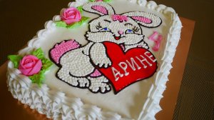 Детский торт Украшение торта кремом Оформление торта без насадок