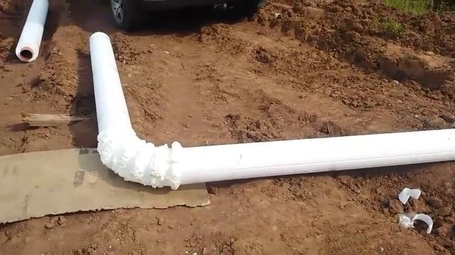 Ввод воды в дом. Дом поставят скоро